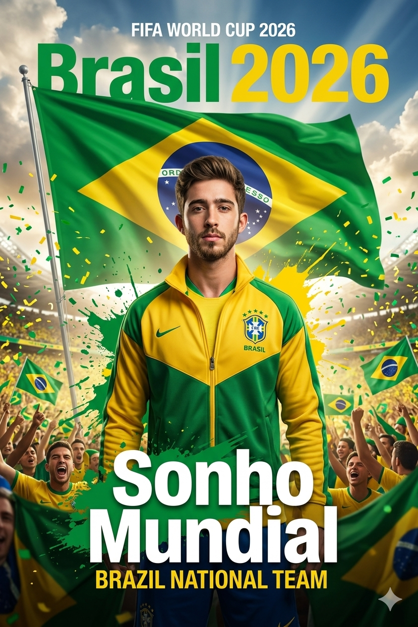 Brazil World Cup 2026 Poster AI Prompt — FIFA World Cup AI prompt for Gemini Brazil World Cup 2026 Poster AI Prompt — FIFA World Cup AI prompt for Gemini