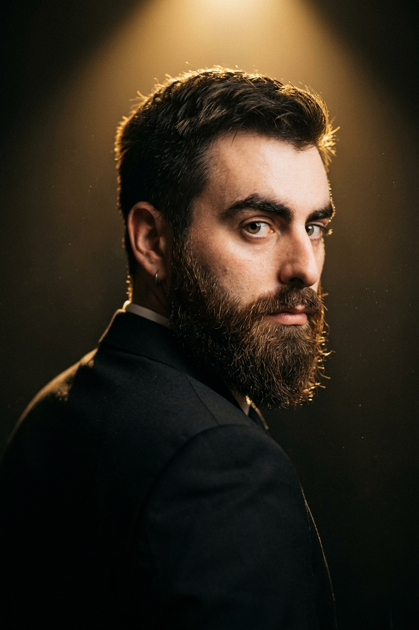 Cinematic Black Suit Portrait AI Prompt — Portrait AI prompt for Gemini Cinematic Black Suit Portrait AI Prompt — Portrait AI prompt for Gemini