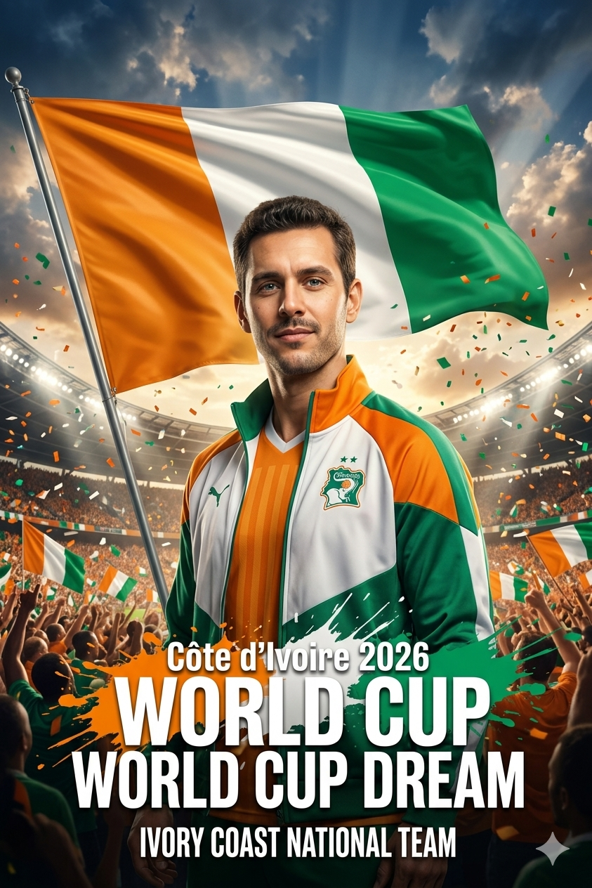 Ivory Coast World Cup 2026 Poster AI Prompt — FIFA World Cup AI prompt for Gemini