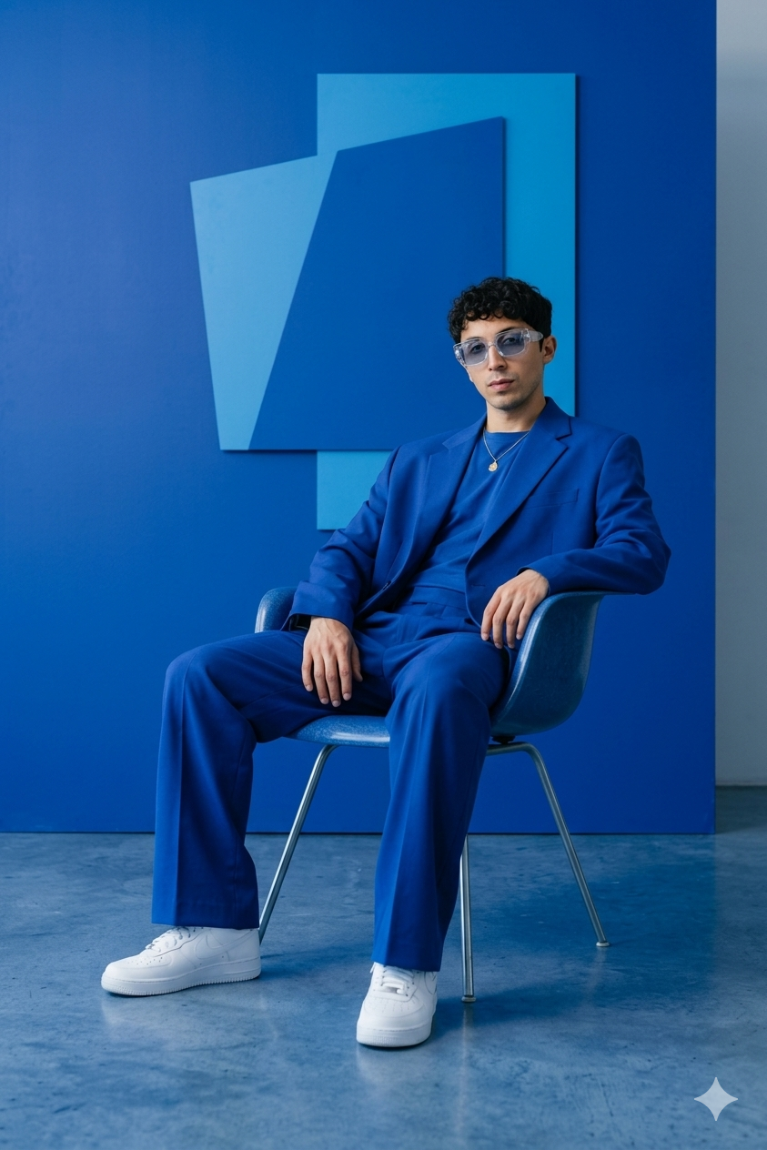 Modern Blue Fashion Editorial Photoshoot Prompt — cinematic AI prompt for Gemini Modern Blue Fashion Editorial Photoshoot Prompt — cinematic AI prompt for Gemini