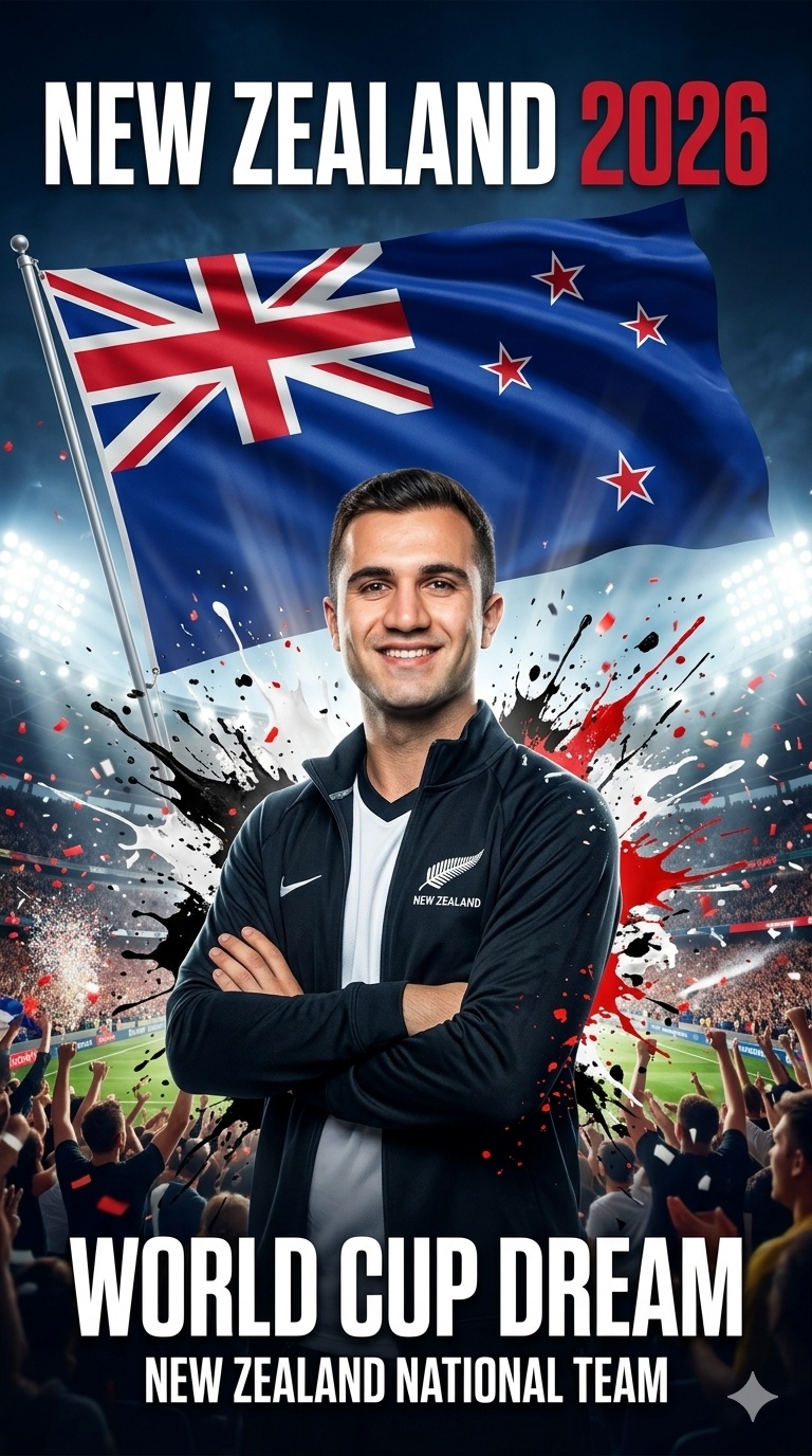 New Zealand World Cup 2026 Poster AI Prompt — FIFA World Cup AI prompt for Gemini