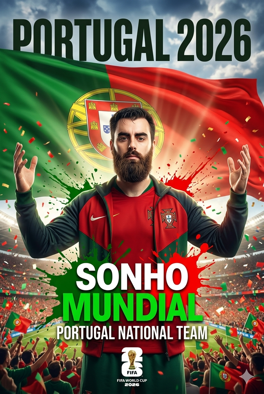 Portugal World Cup 2026 Poster AI Prompt — FIFA World Cup AI prompt for Gemini Portugal World Cup 2026 Poster AI Prompt — FIFA World Cup AI prompt for Gemini