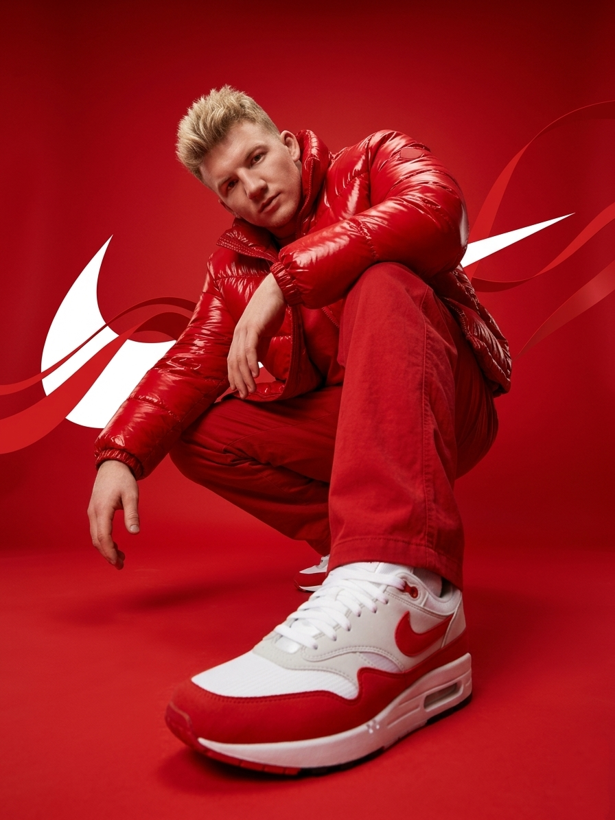 Red Streetwear Nike Fashion AI Prompt — Portrait AI prompt for chatgpt Red Streetwear Nike Fashion AI Prompt — Portrait AI prompt for chatgpt