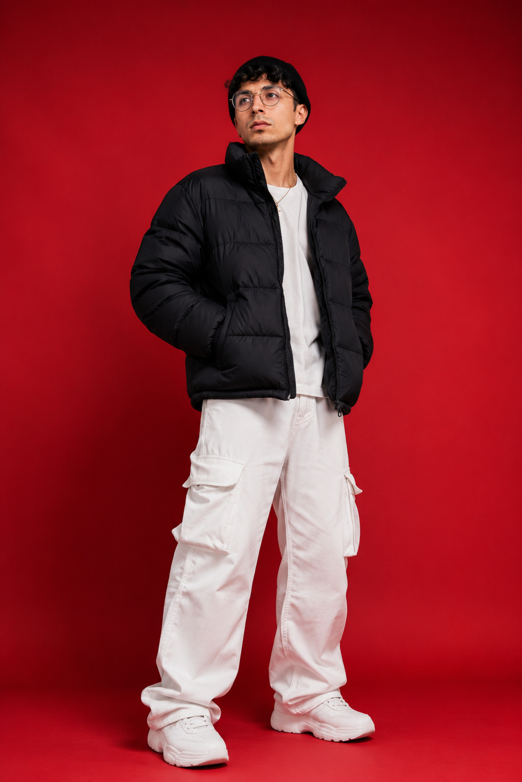 Red Studio Streetwear Fashion AI Prompt — cinematic AI image generated with chatgpt Red Studio Streetwear Fashion AI Prompt — cinematic AI image generated with chatgpt
